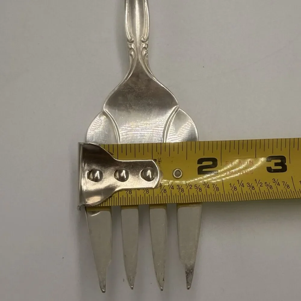 Vintage International Silverplate Interlude Serving Spoon & Fork Set 1970s 9”